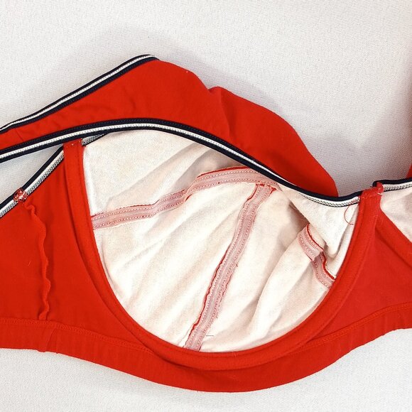 Fruit of the Loom Red Cotton Relaxed Fit Underwire Bra Like New - Picture 4 of 5